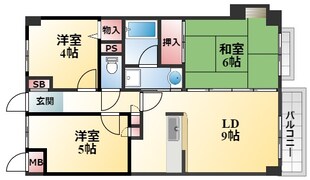 サン豊中の物件間取画像